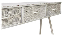 Load image into Gallery viewer, Home &amp; Giftware Filigree Metal Console - Antique White | Living | app store dev @@ABC ///[option4] 十月五日 11:53 
