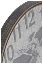 Load image into Gallery viewer, Home &amp; Giftware Beaten Metal World Map Clock 60cm - Silver | Accessories | app store dev @@ABC ///[option4] 十月五日 11:53 
