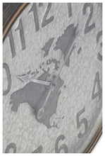 Load image into Gallery viewer, Home &amp; Giftware Beaten Metal World Map Clock 60cm - Silver | Accessories | app store dev @@ABC ///[option4] 十月五日 11:53 
