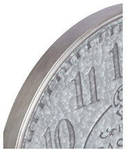Load image into Gallery viewer, Home &amp; Giftware Hotel Pasquier Metal Clock 80cm - Silver | Accessories | app store dev @@ABC ///[option4] 十月五日 11:53 
