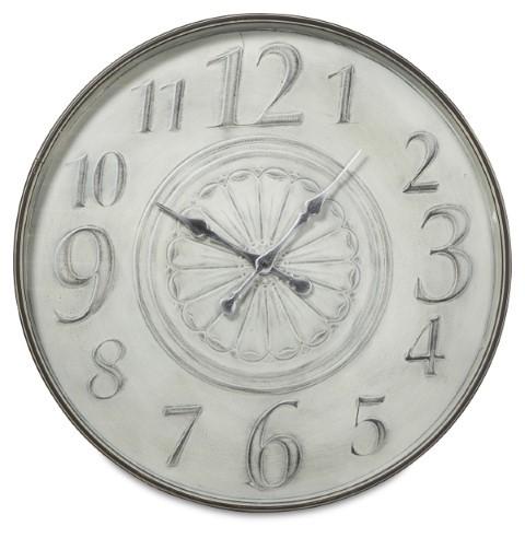Home & Giftware Fleur Classic Metal Clock 80cm - Antique Ivory | Accessories | app store dev @@ABC ///[option4] 十月五日 11:53 