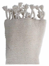 Load image into Gallery viewer, Home &amp; Giftware Bolton Handknitted Cotton Throw with Tassels | Accessories | app store dev @@ABC ///[option4] 十月五日 11:53 
