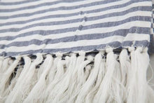 Load image into Gallery viewer, Home &amp; Giftware Adana Cotton Turkish Towel with Stripe Detail | Accessories | app store dev @@ABC ///[option4] 十月五日 11:53 
