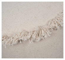 Load image into Gallery viewer, Home &amp; Giftware Kitson Round Hand Woven Stone Wash Cotton Stool with Wooden Legs | Living | app store dev @@ABC ///[option4] 十月五日 11:53 
