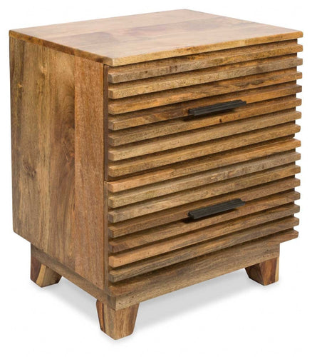 Home & Giftware Ajara Two Draw Ribbed Bedside Table | Sleeping | app store dev @@ABC ///[option4] 十月五日 11:53 
