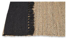 Load image into Gallery viewer, Home &amp; Giftware Asmita Jute HandLoom Floorr Mats with Tassels - Black/Natural | Living | app store dev @@ABC ///[option4] 十月五日 11:53 
