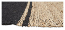 Load image into Gallery viewer, Home &amp; Giftware Asmita Jute HandLoom Floorr Mats with Tassels - Black/Natural | Living | app store dev @@ABC ///[option4] 十月五日 11:53 
