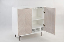 Load image into Gallery viewer, Home &amp; Giftware Fox &amp; Ivy Solid Bar Cabinet with internal Shelving - White Wash | Dining | app store dev @@ABC ///[option4] 十月五日 11:53 
