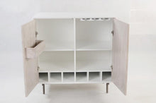 Load image into Gallery viewer, Home &amp; Giftware Fox &amp; Ivy Solid Bar Cabinet with internal Shelving - White Wash | Dining | app store dev @@ABC ///[option4] 十月五日 11:53 
