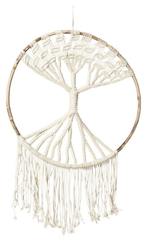 Home & Giftware Hand Knitted Cotton Tree of Life Wall Art - Natural | Accessories | app store dev @@ABC ///[option4] 十月五日 11:53 